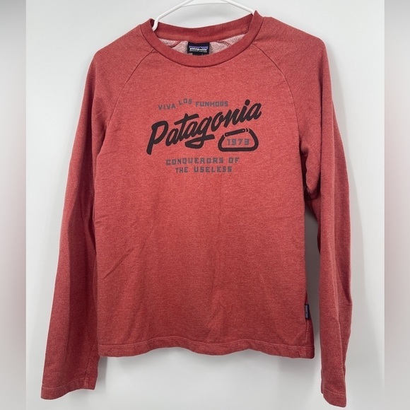 Patagonia Organic Cotton Sweatshirt Sz XS Viva Los Funhogs Conquerors Of… - Picture 1 of 5